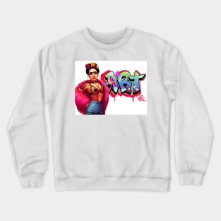 frida kahlo art Crewneck Sweatshirt